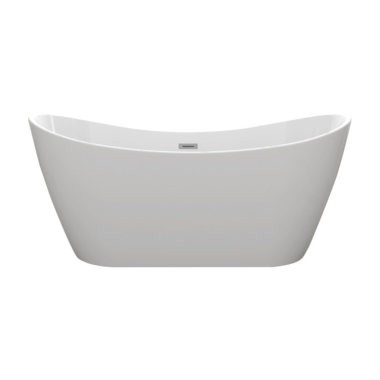 Barclay 67'' x 31.25'' Freestanding Soaking Acrylic Bathtub Wayfair